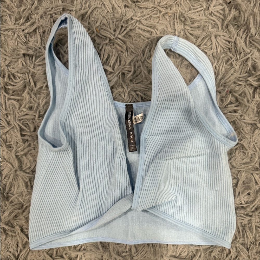 Cross crop top